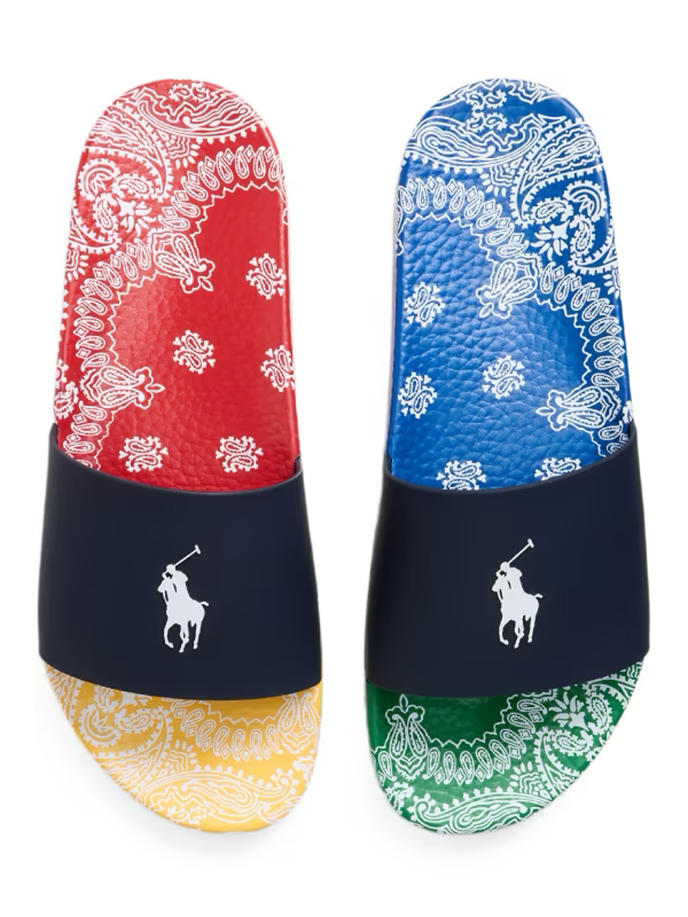 Polo Ralph Lauren Paisley Bandana Slides In Bandana Multi Size 13
